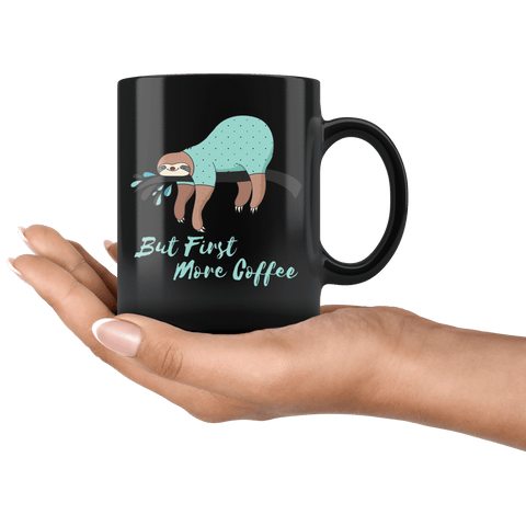 Image of Sleepy Sloth Needs Coffee Drinkware 