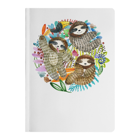 Image of Watercolor Sloth Trio | Paperback Journal