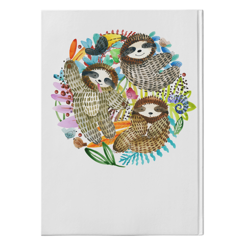 Image of Watercolor Sloth Trio | Hardcover Journal