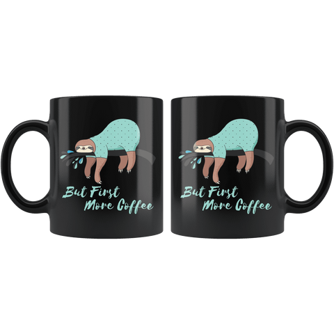 Image of Sleepy Sloth Needs Coffee Drinkware 