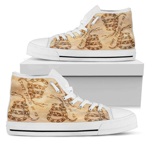 Image of Dont Tread On Me High Top Shoes Shoes Womens High Top - White - White Sole US5.5 (EU36)