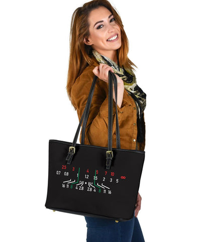 Image of Focal Length, Vegan Leather Tote Bags 