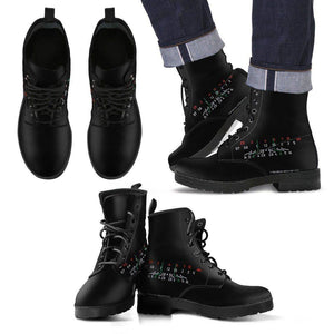 Premium Mens Photographer Eco-Leather Boots Men's Leather Boots - Black - Focal Length Black US5 (EU38) 