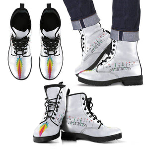 Premium Mens Photographer Eco-Leather Boots Men's Leather Boots - Black - Focal Length White V2 US5 (EU38) 