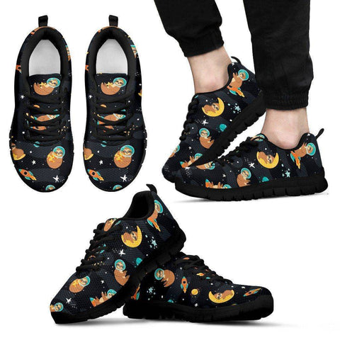 Image of Space Sloth Sneakers Sneakers Men's Sneakers - Black - Men US5 (EU38)