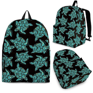 Sea Turtle Backpack V2 backpack Backpack - Black - Large Pattern Adult (Ages 13+) 