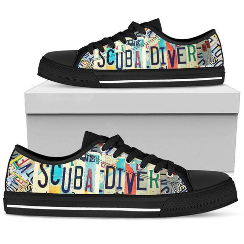 Image of Scuba Diver Shoes | Premium Low Cut Shoes Shoes Mens Low Top - Black - Black US5 (EU38)