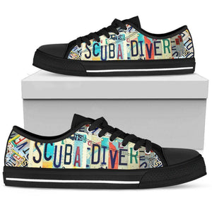 Scuba Diver Shoes | Premium Low Cut Shoes Shoes Mens Low Top - Black - Black US5 (EU38) 