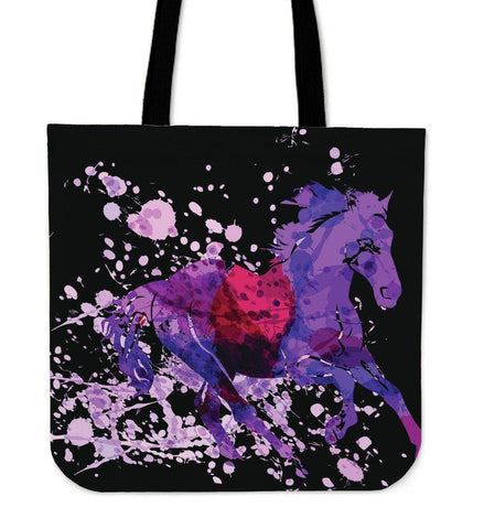 Image of Wild Horse Canvas Tote Wild Horse Black Right