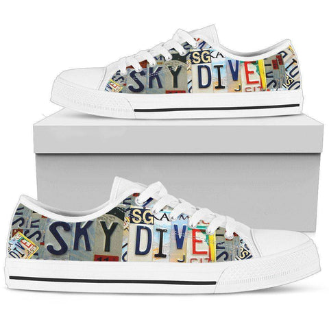 Image of Sky Dive | Premium Low Top Shoe shoes Womens Low Top - White - White US5.5 (EU36) 