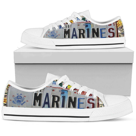 Image of Marines | Premium Low Top Shoes Shoes Mens Low Top - White - White US5 (EU38)
