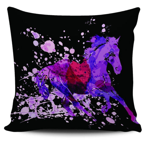 Image of Wild Horse Pillow Covers Wild Horse Black 2