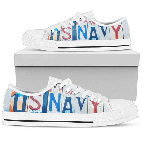 Image of US Navy | Premium Low Top Shoes Shoes Mens Low Top - White - Mens White US5 (EU38) 