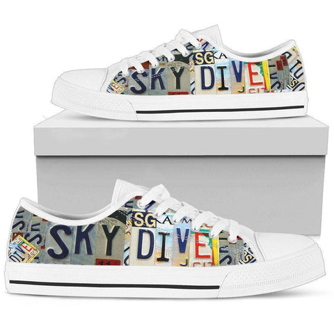 Image of Sky Dive | Premium Low Top Shoe shoes Mens Low Top - White - White US5 (EU38)