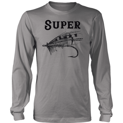 Image of Super Fly T-shirt District Long Sleeve Shirt Grey S