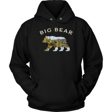 Image of Big Bear v.1, Hoodies T-shirt Unisex Hoodie Black S