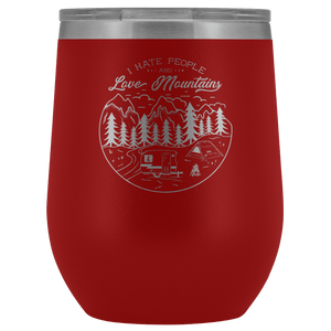 Love The Mountains | Wine Tumbler Wine Tumbler Red 