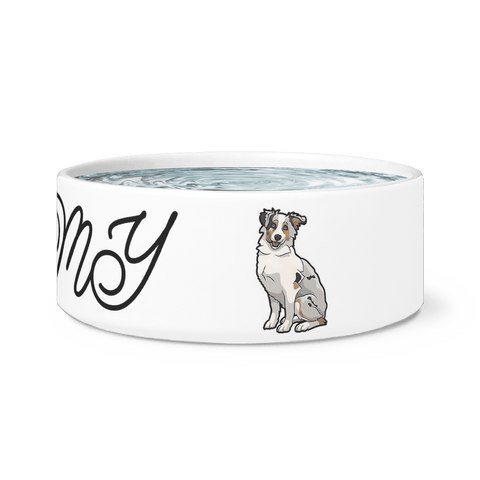 Image of Love my Aussie Dog Bowl Dog Bowls
