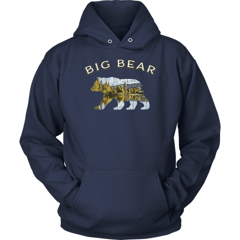 Image of Big Bear v.1, Hoodies T-shirt Unisex Hoodie Navy S