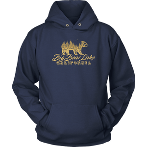 Big Bear Lake California V.2, Gold, Hoodies Long Sleeve T-shirt Unisex Hoodie Navy S