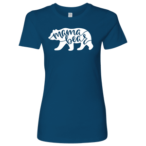 Mama Bear Shirts T-shirt Next Level Womens Shirt Cool Blue S