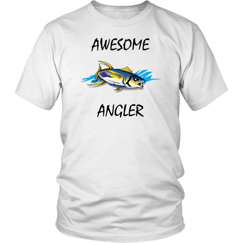 Image of You're An Awesome Angler | V.1 Mistral T-shirt District Unisex Shirt White S