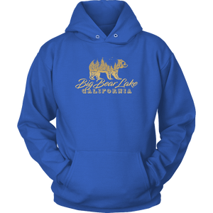 Big Bear Lake California V.2, Gold, Hoodies Long Sleeve T-shirt Unisex Hoodie Royal Blue S