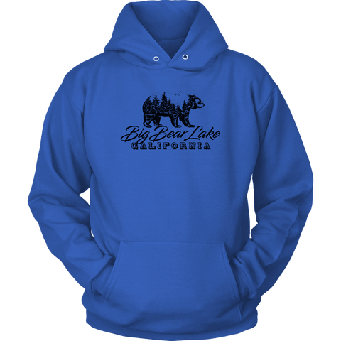 Image of Big Bear Lake California V.2, Hoodies and Long Sleeve T-shirt Unisex Hoodie Royal Blue S