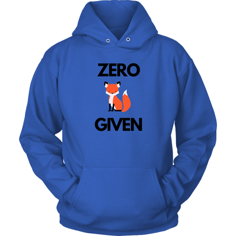 Image of Zero Fox Given T-shirt Unisex Hoodie Royal Blue S
