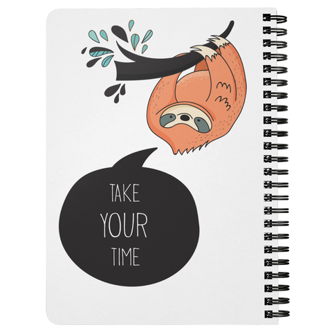 Image of Take Your Time Sloth Journal | Spiral