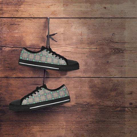 Image of Pink Tribal pattern on Premium Canvas Shoes Shoes