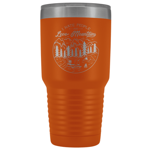 Image of Love the Mountains | 30oz Tumbler Tumblers Orange