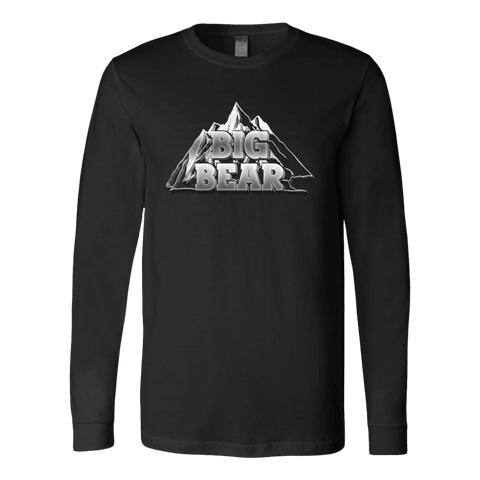 Image of Big Bear V.2, Hoodies Long Sleeve T-shirt Canvas Long Sleeve Shirt Black S