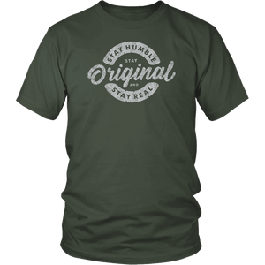 Stay Real, Stay Original Mens Shirts T-shirt District Unisex Shirt Olive S