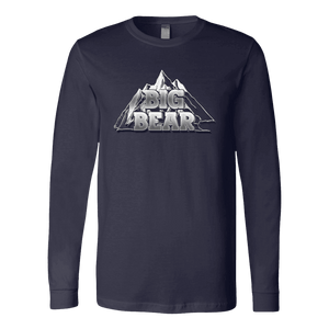 Big Bear V.2, Hoodies Long Sleeve T-shirt Canvas Long Sleeve Shirt Navy S