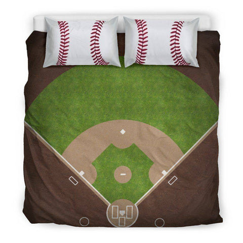 Image of Baseball Lovers Bedding, Beige Bedding Set - Beige - Beige US King 