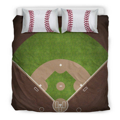 Image of Baseball Lovers Bedding, Beige Bedding Set - Beige - Beige US King