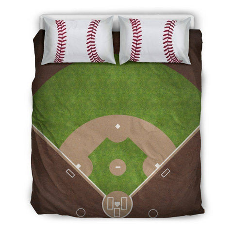 Image of Baseball Lovers Bedding, Beige Bedding Set - Beige - Beige US Queen/Full 