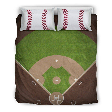 Image of Baseball Lovers Bedding, Beige Bedding Set - Beige - Beige US Queen/Full