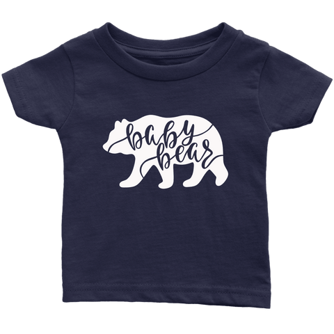 Image of Baby Bear Shirts and Onesies T-shirt Infant T-Shirt Navy Blue 6M