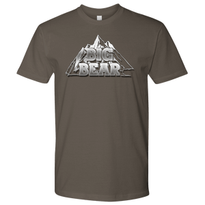Big Bear V.2, Mens T-shirt Next Level Mens Shirt Warm Grey S
