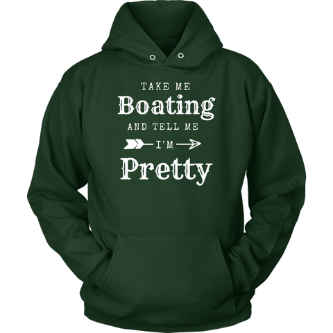 Image of Take Me Boating Womens Shirts T-shirt Unisex Hoodie Dark Green S