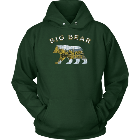 Image of Big Bear v.1, Hoodies T-shirt Unisex Hoodie Dark Green S