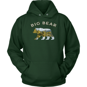 Big Bear v.1, Hoodies T-shirt Unisex Hoodie Dark Green S