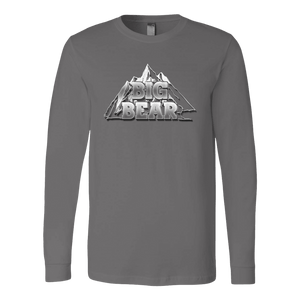 Big Bear V.2, Hoodies Long Sleeve T-shirt Canvas Long Sleeve Shirt Asphalt S
