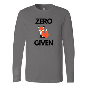 Zero Fox Given T-shirt Canvas Long Sleeve Shirt Asphalt S
