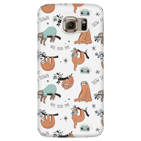 Image of White Sloth Collage Phone Case Phone Cases Galaxy S6
