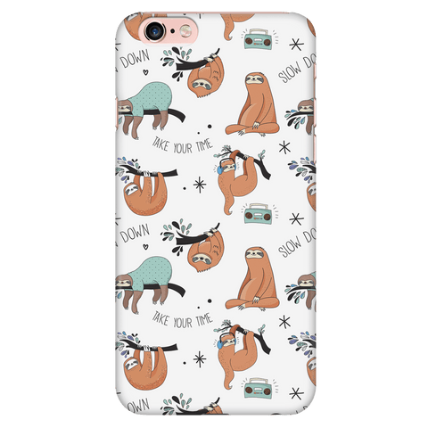 Image of White Sloth Collage Phone Case Phone Cases iPhone 6 Plus/6s Plus