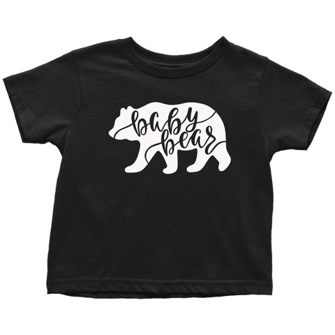 Image of Baby Bear Shirts and Onesies T-shirt Toddler T-Shirt Black 2T