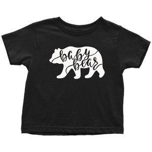 Baby Bear Shirts and Onesies T-shirt Toddler T-Shirt Black 2T